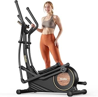 Elliptical Exercise Machine, Elliptical Machine for Home, Magnetic Elliptical Trainer with 15.5IN-19IN Stride, 16 Resistance Levels, 400LBS Loading Capacity, Support Kinomap APP