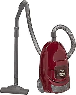 Hitachi 1600W Powerful Bagless Vacuum Cleaner, High Suction Power With 5L Big Dust Capacity, Cloth Filter, Blower Function, Rug, Floor & Crevice Nozzle, Brush, CVW160024CBSWR