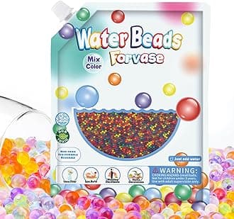 160,000Pcs Rainbow Mix Gel Water Beads for Vases,Color Water Beads,Non Toxic Water Beads for Plants,Vase Filler,Floating Candles,Wedding and Home Decoration,Jelly Beads for Vases