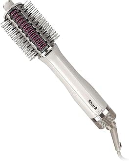 Shark SmoothStyle Heated Brush and Comb, Wet & Dry Modes, Smoothing Hot Air Brush with 3 Temperatures, Soft and Voluminous Finish for All Hair Types, Silk HT202UK