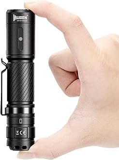 C3 Flashlight 1200 High Lumens Rechargeable Flashlights 6 Modes Super Bright IP68 LED Tactical Flashlight for Camping, Home, Emergency, Rescue, Hunting, Inspection, Repair, Tool Gifts for Men