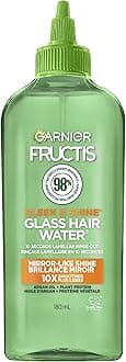 Fructis Sleek & Shine Glass Hair Water, 10 Seconds Lamellar Rinse Out, Argan Oil, 6.0 Fl Oz, 1 Count (Packaging May Vary)