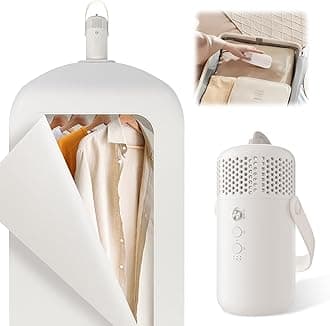 Portable Clothes Dryer, Compact Portable Dryer Machine for Apartment, RV, Travel - Premium 1000w Mini Dryer with Dry Bag, Hook for Light Clothes, Underwear