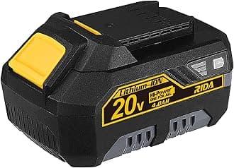 RIDA 20V Cordless Tool Battery Packs Lithium-Ion (20V 4.0Ah) Only Compatible 20V Power Tools