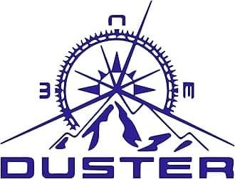 BIRD'S MIND Compass Stickers Compatible with Duster Renault Car Back Sides Bumper Decal Black Vinyl L x H 20.00 cm x 15.00 cm (Blue)