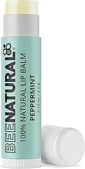 Bee Natural - 100% Natural Moisturising Lip Balm, Peppermint Flavour, 4.2 g