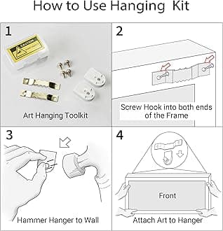 SIGNFORD Large Framed Canvas Print Wall Art Vintage Forest Landscape in Sepia Tones Illustrations Modern Art Calm Warm for Living Room, Bedroom, Office - 60"x20"