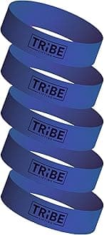 Tribe Lifting Fabric Resistance Bands for Glutes & Legs | 5 Fabric Workout Bands Set | Thick Booty Bands for Squats, Lunges, Hip Training, Physical Therapy & Home Workouts