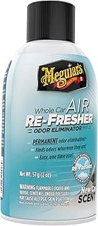 Meguiar'S Car Air Freshener/Odor Eliminator Black/Blue, 57g, G16402