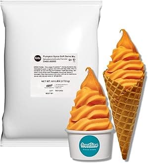 Pumpkin Spice Soft Serve Ice Cream Mix | Lactose & Gluten Free Mix | Use Blender, Countertop Ice Cream Maker, Soft Serve Machine and More | Add Water, Dairy or Dairy Alternative | 6 lb Bag