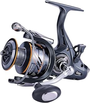 Carp Fishing Reel，5+1 Shielded Stainless Steel BB-Carbon Fiber Drag Carp Reels, for Saltwater or Freshwater Spinning Reels, Fishing Reels
