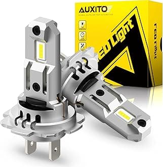 AUXITO H7 LED Fog Light Bulb, 700% Brightness, CSP LED Chips Fog Lamps Replacement, Play and Plug, Pack of 2