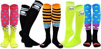 Skull Monster Novelty Knee High girls 5Pairs