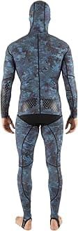 SEAC Blue Moon Diving and Apnea Rash Guard Two Piece Camouflage Blue