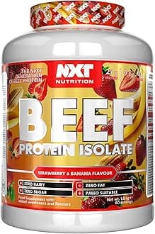 NXT Beef Protein Isolate Strawberry & Banana 1.8kg 60 Servings