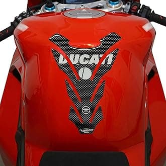 3D Sticker Motorcycle Tank Pad Protection and Decoration in Resin Compatible with Ducati