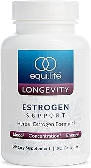 Estrogen Support, Herbal Blend Womens Supplement with Black Cohosh, Red Clover, and Gotu Kola for Overall Wellness, Plant Based Formula for Daily Support, Gluten Free, Non GMO, 90 Capsules