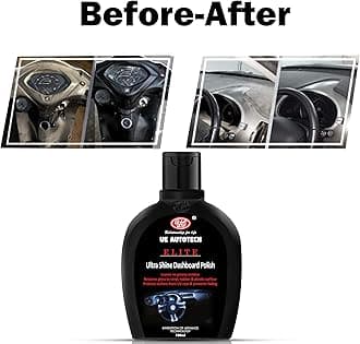 UE Autotech Car Dashboard Polish & Cleaner for All Luxury Cars and Bike - Dry to Touch and Rich Matte Finish (Plastic, Rubber, Leather Wooden) Protection from UV Rays & Fading - 100 ml (Pack of 2)