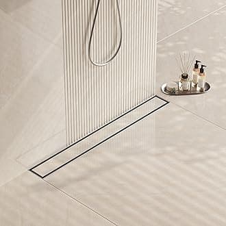Neodrain 30-Inch Linear Shower Drain,with 2-in-1 Flat & Tile Insert Cover, Rectangle Shower Floor Drain, Linear Drain with Hair Strainer