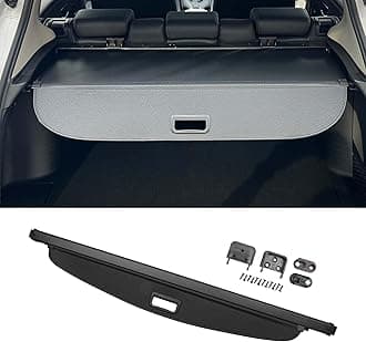 Car Trunk Retractable Cargo Cover for Kia Seltos 2020-2024 Rear Trunk Parcel Shelf Luggage Security Shield Shade, Canvas Black Carbon Fiber