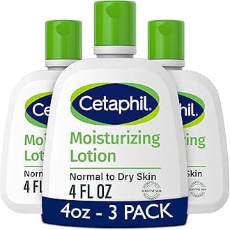 Body Moisturizer, Hydrating Moisturizing Lotion for All Skin Types, Suitable for Sensitive Skin, NEW 4 oz Pack of 3, Fragrance Free, Hypoallergenic, Non-Comedogenic