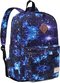 School Backpack, Lightweight Water-Resistant Rucksack 17.3L Large Capacity Backpack for Men Women Teenagers Casual Daypack Travel Work Hiking