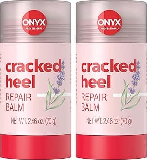 Cracked Heel Repair Balm Stick for Dry Cracked Feet Treatment, Lavender Scent, 2 pack - Moisturizing Foot Balm, Rolls On, Cracked Heel Treatment