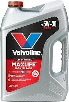 Valvoline MaxLife High Mileage Full Synthetic 5W-30 Motor Oil 5 Quart