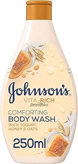 Johnson's Body Wash - Vita-Rich, Smoothies, Comforting, Yogurt, Honey & Oats, Enriched with yogurt concentrate, honey and oats for intense nourishment, 250ml