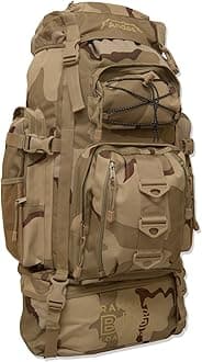 Andes Desert Camo/Camouflage Ramada 120L Extra Large Hiking Camping Backpack/Rucksack Luggage Bag
