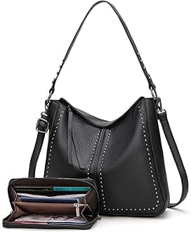 Montana West Purse and Wallet 2Pcs Set Hobo Crossbody Bag for Women Shoulder Handbags with Adjustable Strap