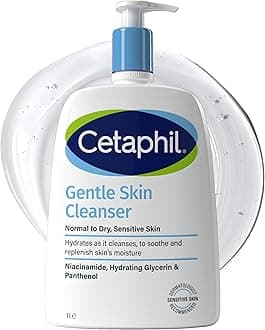 Gentle Skin Cleanser, 1L, Face & Body Wash, For Normal To Dry Sensitive Skin, With Niacinamide & Glycerin, Soap Free