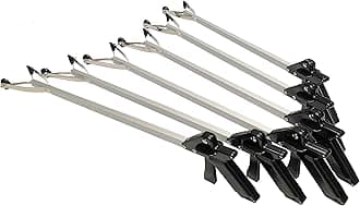 ArcMate EZ Reacher 32" Standard Outdoor Suction Cup Reacher, Professional Commercial Indoor and Outdoor Use, 4.5" Wide Jaw, 8lb. Capacity, Black, 32", 6-Pack (32S-6-FBA)