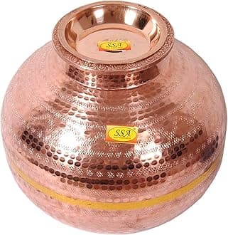 SHIV SHAKTI ARTS Copper Matka Cup, Brown, 12L, 12 liter