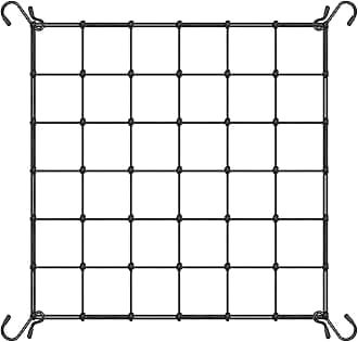 VIVOSUN 3 x 3Ft. Elastic Trellis Netting with 4 Hooks for Climbing Plants, Vegetables, Fruits, and Flowers, 1-Pack