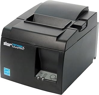 Star Micronics - TSP143IIILAN Ethernet (LAN) Thermal Receipt Printer with Auto-cutter and Internal Power Supply (Grey)