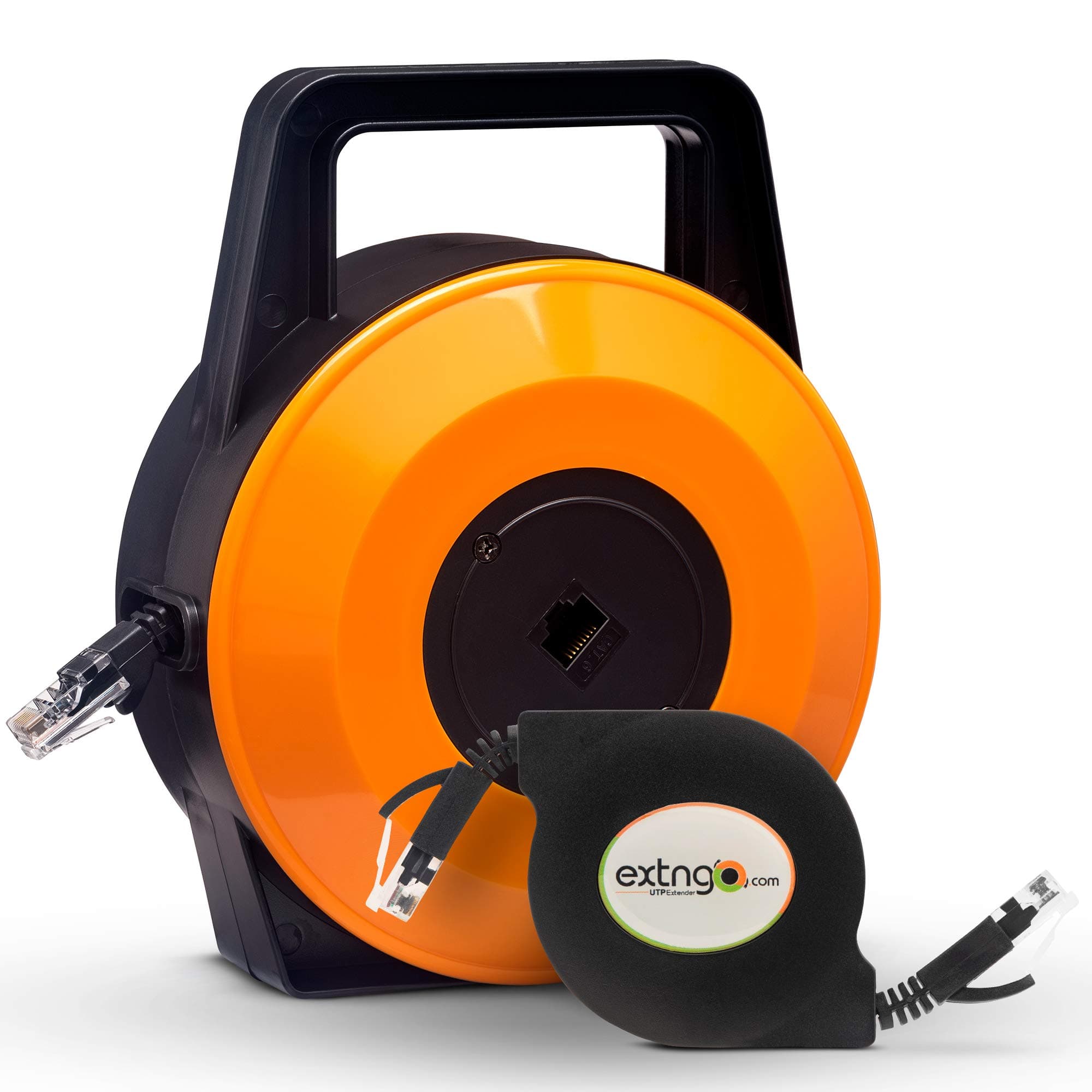 - Retractable Network Cable Extender, 50 Feet CAT 6 Ethernet Cable Flat-Portable 1Gbps Data Speed-Swiftly Setup Temp Networks-Cascadable Male-Female RJ45 Connector-UTP Cable Reel