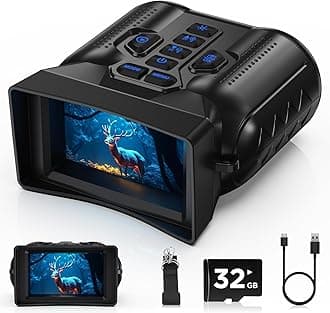 Night Vision Goggles,4K Night Vision Binoculars for Adults,Thermal Binoculars with 10X Zoom & 9-Level Infrared,32GB TF Card Included,Photo & Video Recording,Compact Design,Ideal Gifts for Men