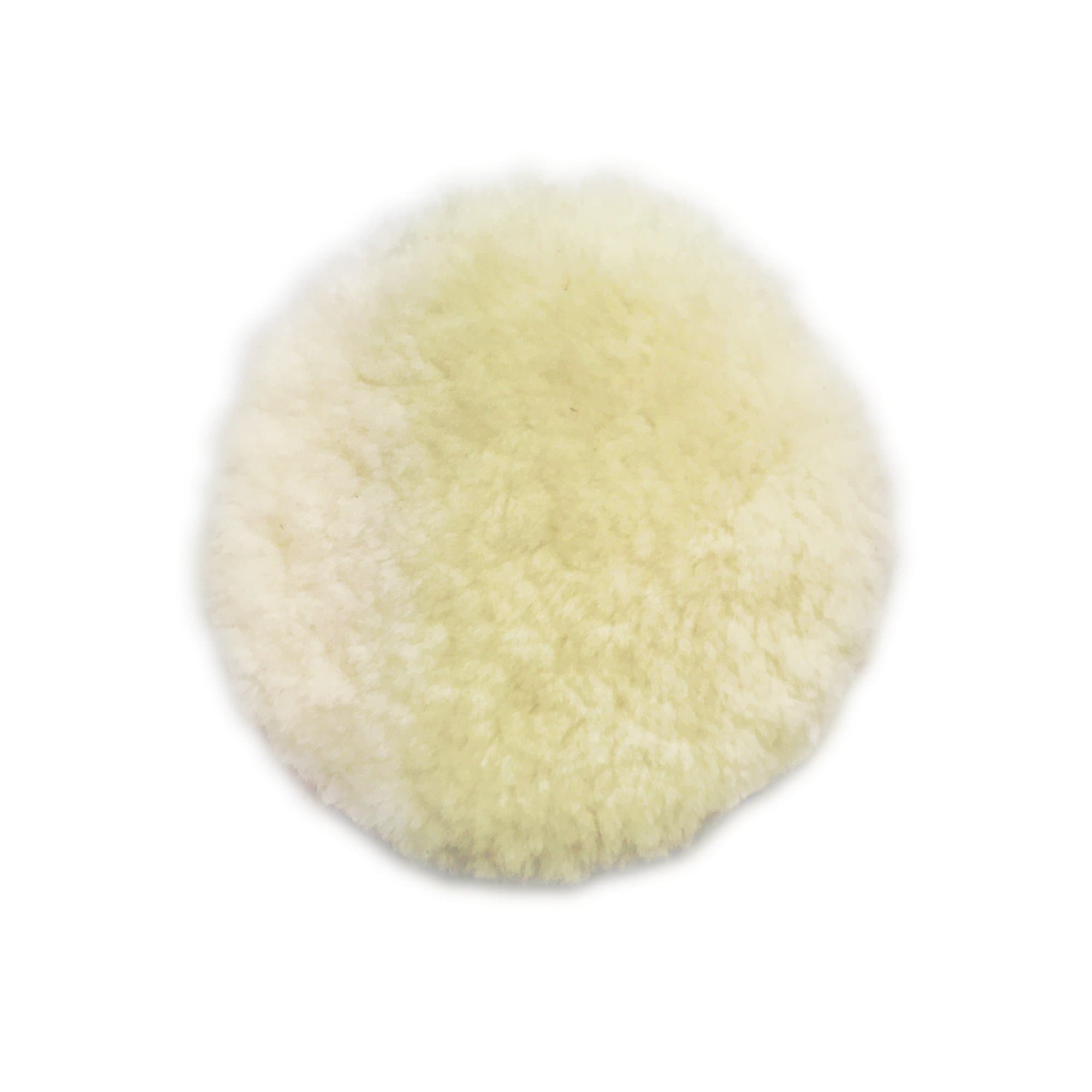 Lambs Wool Polishing Pad, 6-Inch, Hook & Loop, Compound Cutting & Polishing, for Random Orbital Sander, WC6V1