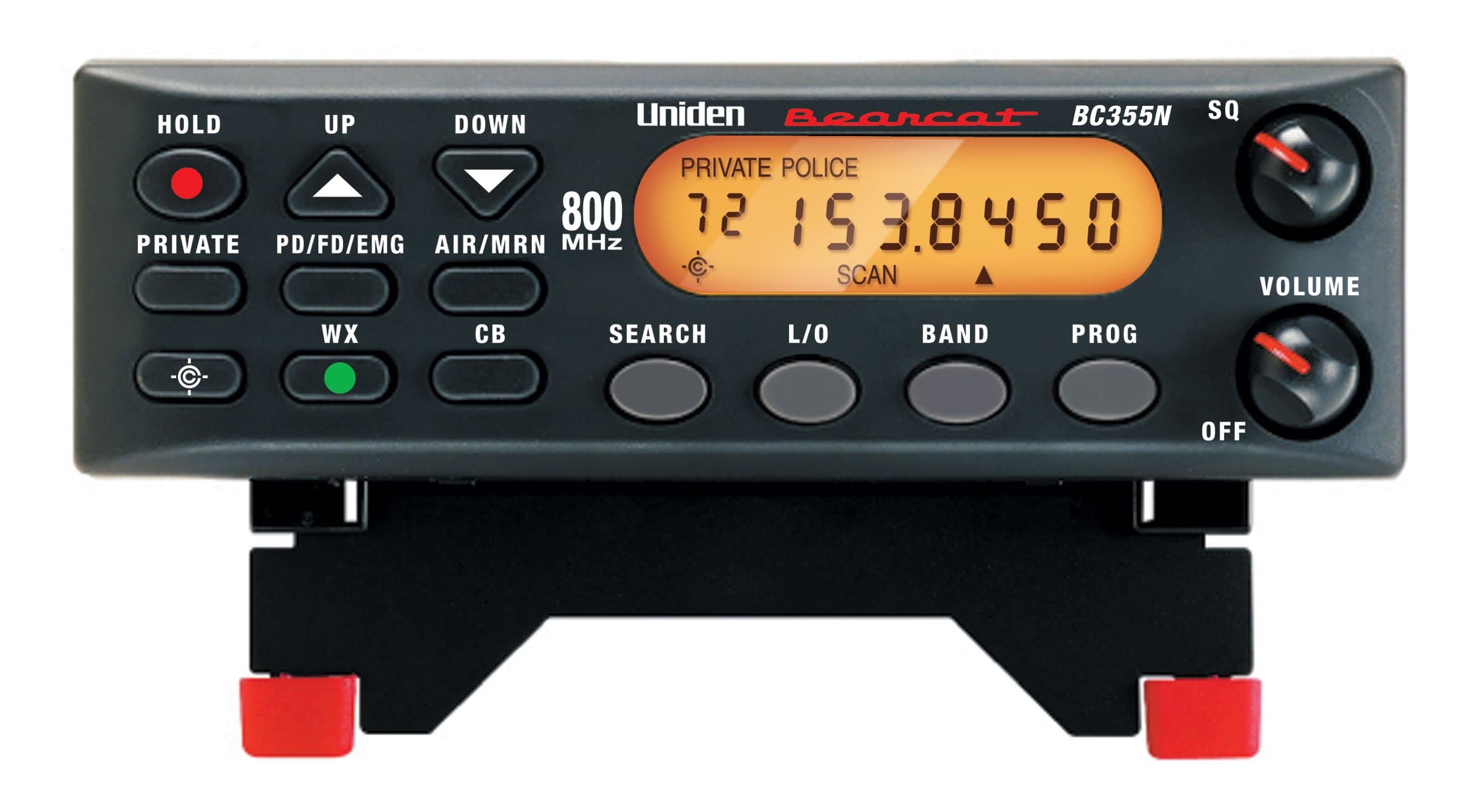 BC355N 300-Channel Base/Mobile Scanner, Close Call Capture, Pre-programmed Search Bands, NOAA Weather, Aviation, Marine, Railroad, NASCAR, and 'Non-digital' emergency services