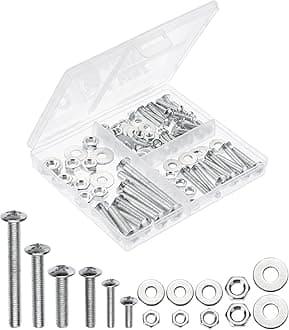 Mr. PenBolts, Nuts, and Washer Assortment Kit, 226 pcs, Nuts and Bolts Assortment Kit, Assorted Nuts and Bolts, Nut Bolt and Washer Assortment, Bolt and Nut Assortment
