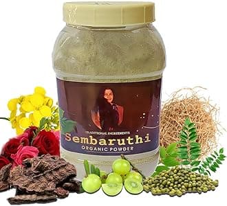 Sembaruthi Shikakai Organic Hairwash Powder (250g) – Goodness of Bhringraj, Amla, Hibiscus, Avarampoo for Hair suits Men, Women | Paraben Free | Traditional method