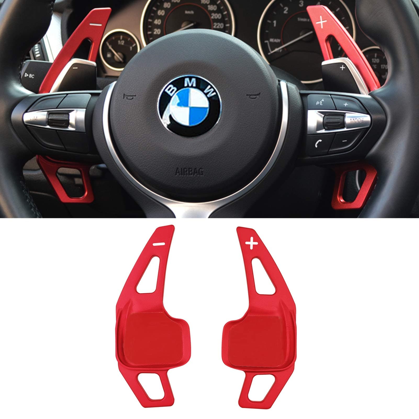 Compatible with BMW Paddle Shifter Extensions,Jaronx Aluminum Metal Steering Wheel Paddle Shifter(Compatible with BMW 2 3 4 X1 X2 X3 X4 X5 X6 series F30 F31 F15 F16 F25 F26)-NOT for 5 6 Series F10 F11