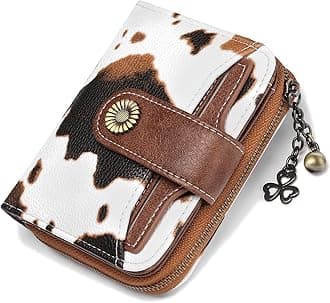 SENDEFN Purses for Women Genuine Leather Small Bifold Compact Womens Wallet with RFID Protection