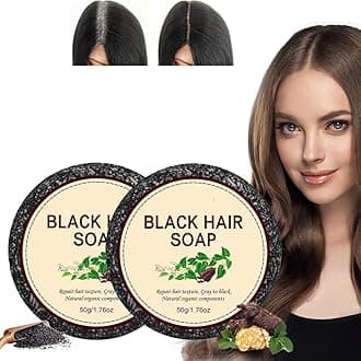 Gray Hair Reverse Shampoo Bar for Unisex, 2 PCS Black Hair Soap for Deep Clean the Scalp Grey, Grey Hair Shampoo Bar For Men and Women
