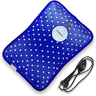 Careforce Electric Hot Water Bag Hot Bags for Pain Relief in Shoulder, Back, Neck and Full Body Relief Electric Hot Bag for Pain Relief in Cramps, Periods Electric Heating Bag-Polka Dotted- Blue