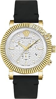 Versace V-Chrono Classic Collection Luxury Mens Watch Timepiece