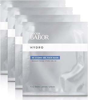 DOCTOR BABOR HydroRX 3D Hydro Gel Face Mask, Hyaluronic Acid Moisturizing and Anti-Aging Mask for Fine Lines and Wrinkles, Vegan