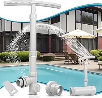 Pool Fountain for Above and In-Ground Pools, Dual Spray Sprinkler Fountain, with Extension Tube,Adjustable Height,360°Adjustable Waterfall for Cooling & SPA Relaxation, Pool Accessories