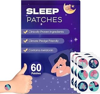 RAAYAM Sleep Patches, 60 Pack Upgraded Sleep Patches for Adults, Made of All-Natural Ingredients, Natural Plant-Based Sleep Support for Men and Women, that Last All Night，Easy to Use